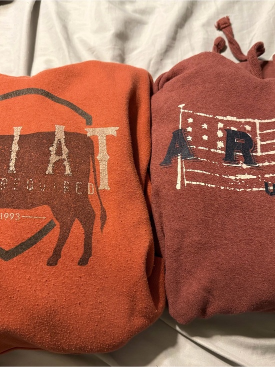 Ariat Tops - Ariat Orange & Rust Graphic Sweatshirts